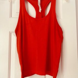 Lululemon Women's Orange Sleeveless Top Never Worn